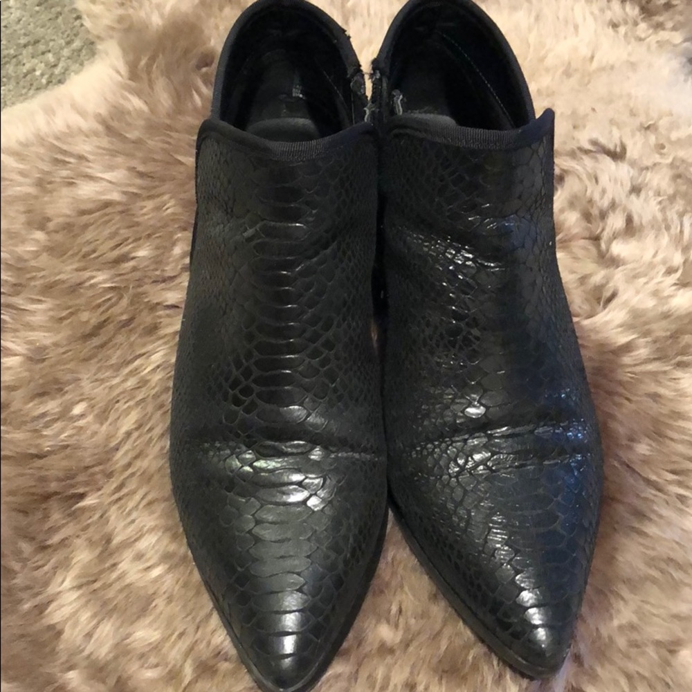 Treasure & Bond snake print booties